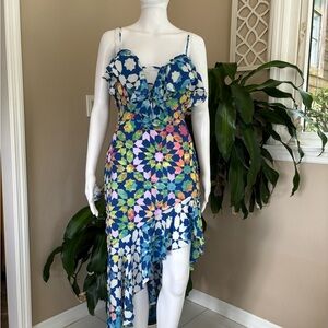 NWOT Floral Asymmetrical Dress